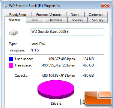 WD Scorpio Black 500GB Hard Drive Actual Capacity WD Scorpio Black 500GB Hard Drive Actual Capacity