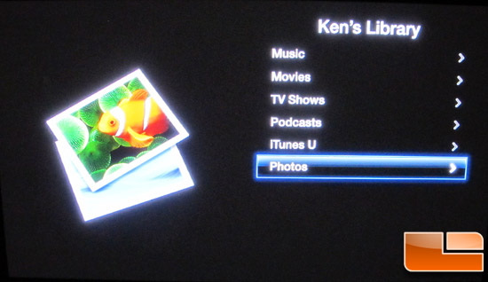 Apple TV GUI