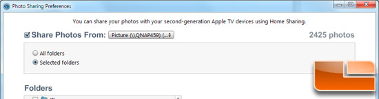 Setting up Apple TV in iTunes