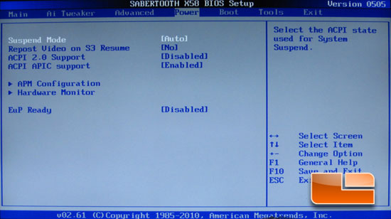 ASUS Sabertooth X58 System BIOS