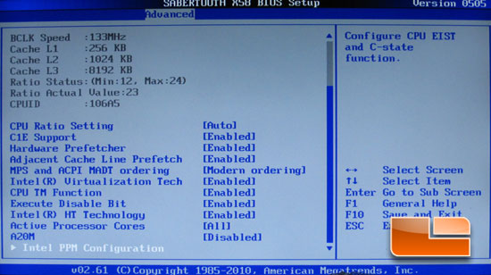 ASUS Sabertooth X58 System BIOS