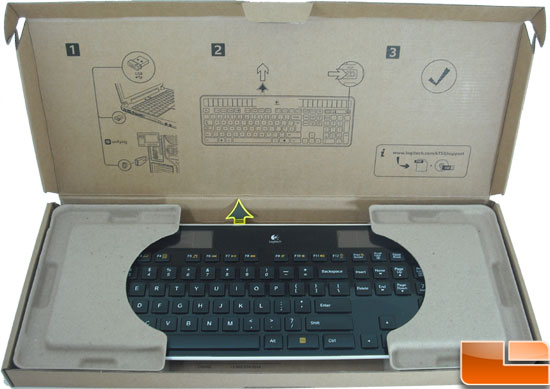 Logitech K750 Wireless Solar Keyboard Packing