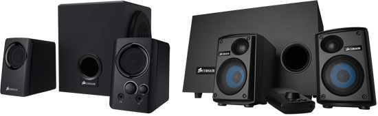 Corsair SP2500 and SP2200 Speaker Systems