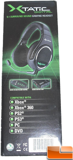 Sharkoon X-Tactic 5.1 Digital Headset Box Side