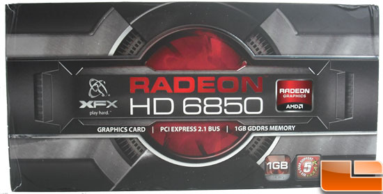 XFX Radeon HD 6850 Video Card Box front