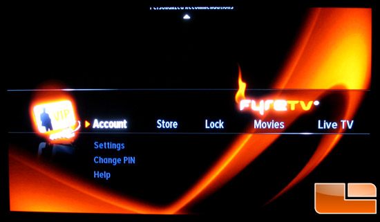 FyreTV BoXXX Menu