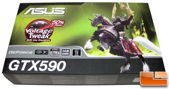 ASUS GeForce GTX590 Video Card Retail Box Front
