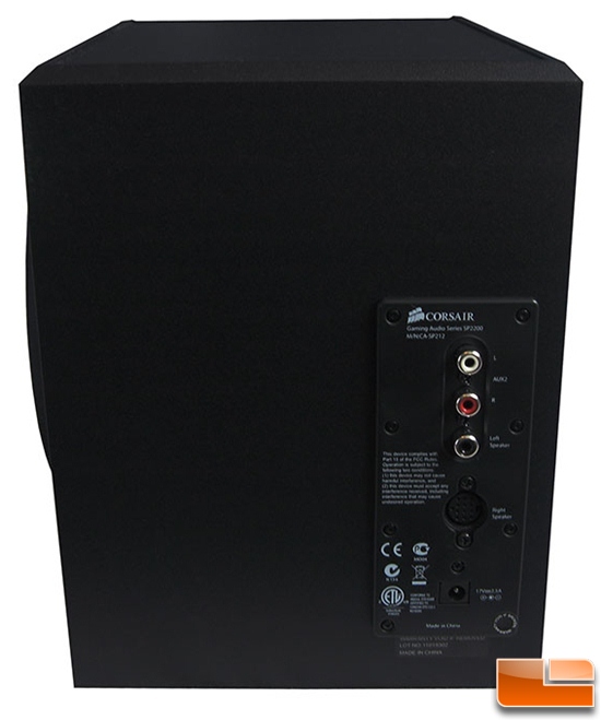 Corsair Gaming Audio Series SP2200 2.1 PC Speaker System Subwoofer Rear