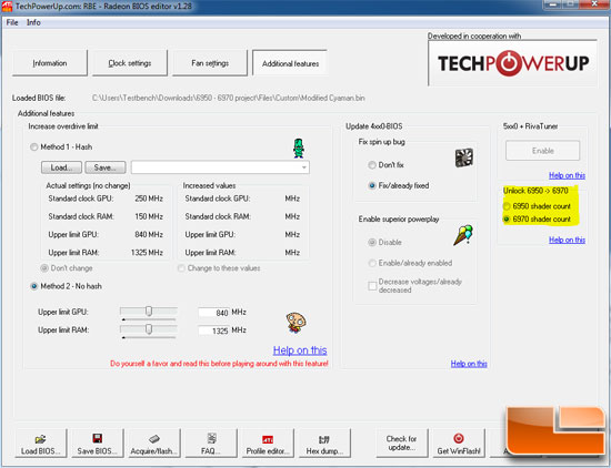 Radeon BIOS Editor - Unlock Shader Count