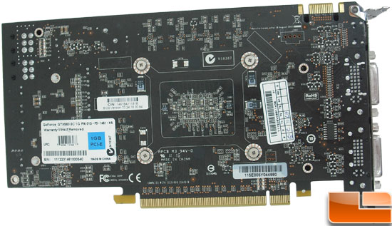 EVGA GeForce GTX 560 SC Video Card Back