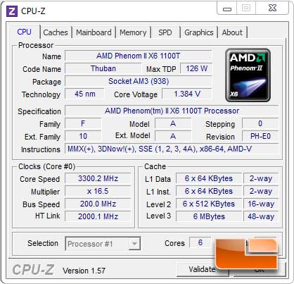 MSI 990FXA-GD80 AMD 990FX AM3+ CPUz