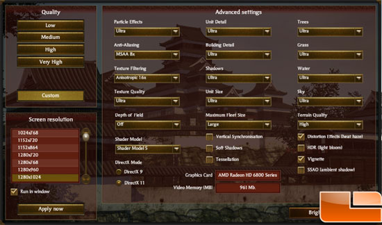 Diamond Radeon HD 6770 XOC Video Card Total War: Shogun 2 In Game