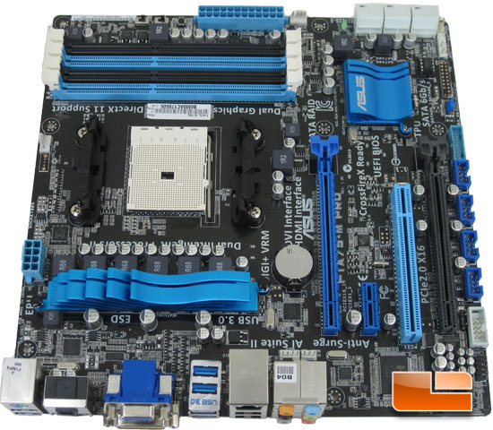 ASUS F1A75-M Pro Motherboard Layout