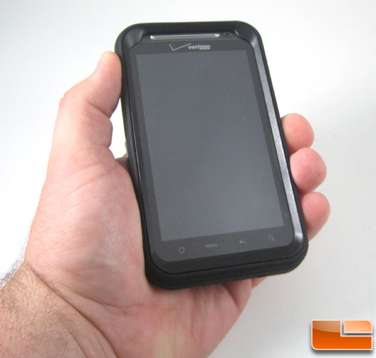 OtterBox Defender Case for HTC Thunderbolt installed
