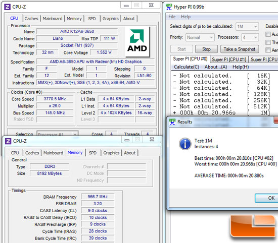 AMD A6-3650 APU Overclocking