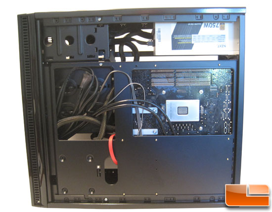 Antec Solo II  behind the motherboard tray