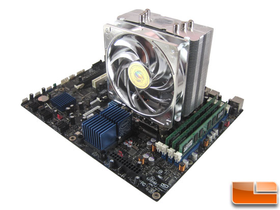 Evercool Transformer 3 CPU Cooler fan installed