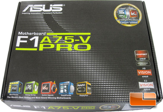 ASUS F1A75-V Pro Motherboard Retail Packaging