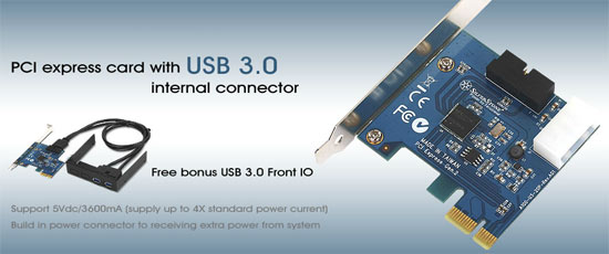 SilverStone SST-EC03B USB 3.0 PCI Express card