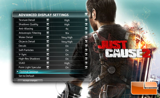 Just Cause 2 Settings