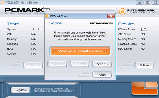 Zotac ZBOX Nano PC Mark 05 Score
