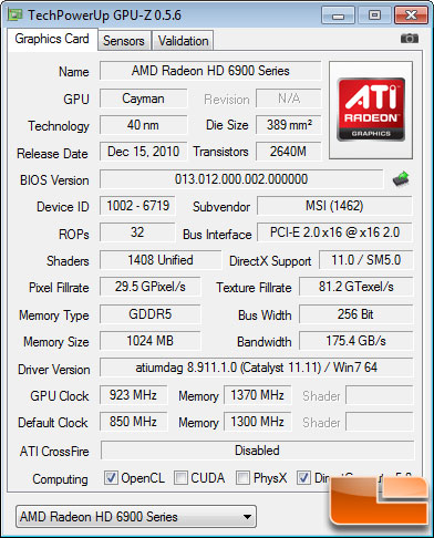 MSI R6950 Twin Frozr III PE/OC Max Overclock