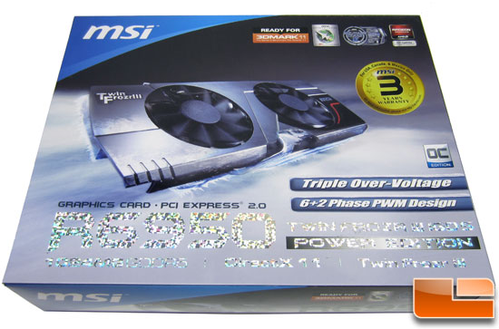 MSI R6950 Twin Frozr III 1G/OC video card Video Card Retail Box Front