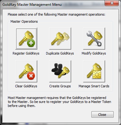 Goldkey software options