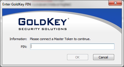 Goldkey Master Token prompt