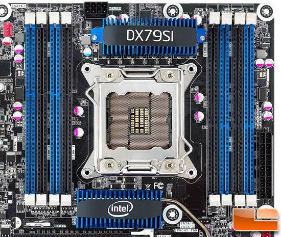 Intel LGA2011 CPU Cooler Roundup - X79 board layout