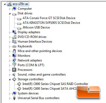 ECS X79R-AX SAS Controller Device Installation