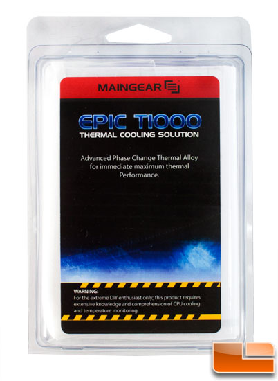 Epic T1000 package front