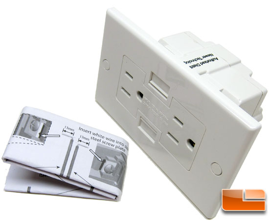 Power2U USB Power Outlet Instructions