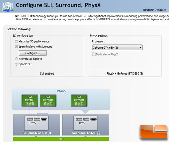 NVIDIA Surround Setup