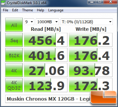 Mushkin Chronos Deluxe MX 120GB CRYSTALDISKMARK P67