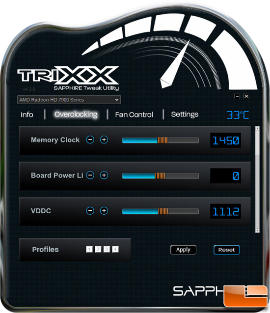 Sapphire TriXX Overclocking Utility