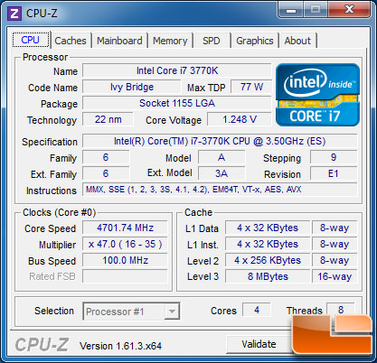 CyberPower Gmaer Ultra 2098 CPU-Z