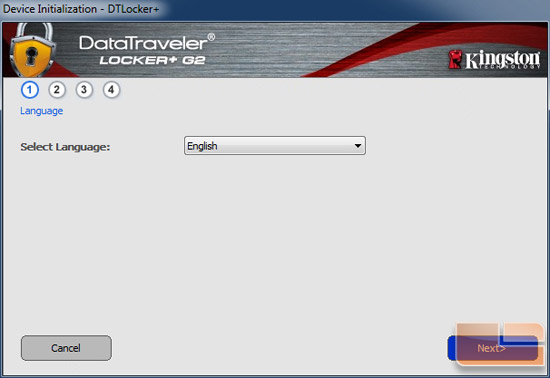 Kingston DataTraveler Locker+ G2 16GB Software