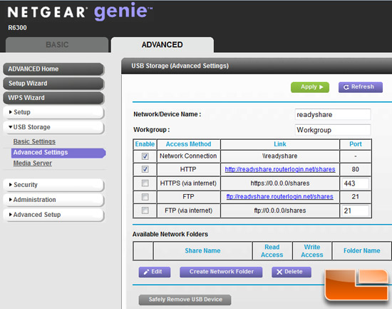 Netgear R6300 Genie GUI