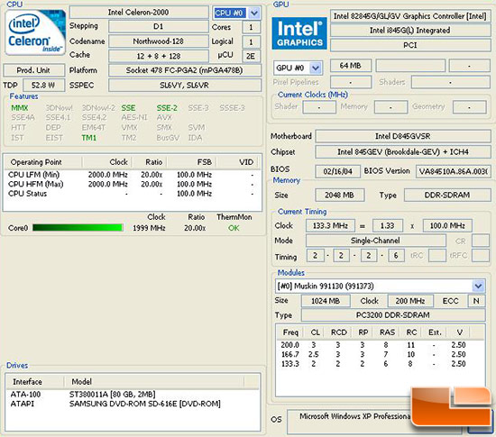 2004 System Info