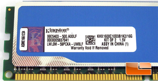 Kingston 16Gb KHX1600C10D3B1K2/16G Memory Kit Review