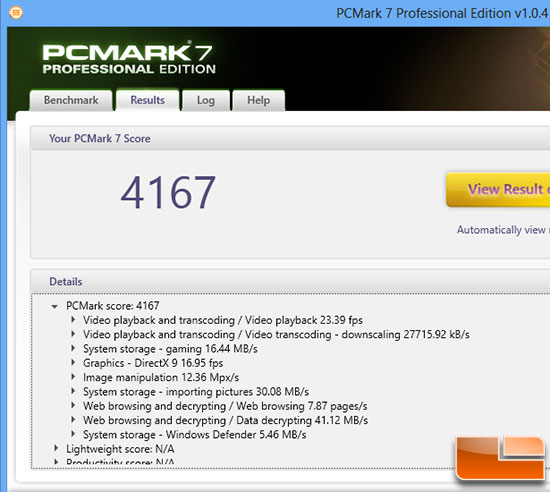 PCMark 7 Score