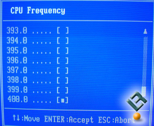 CPU Frequenices