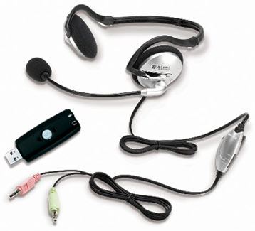 The Altec Lansing AHS302usb Headset