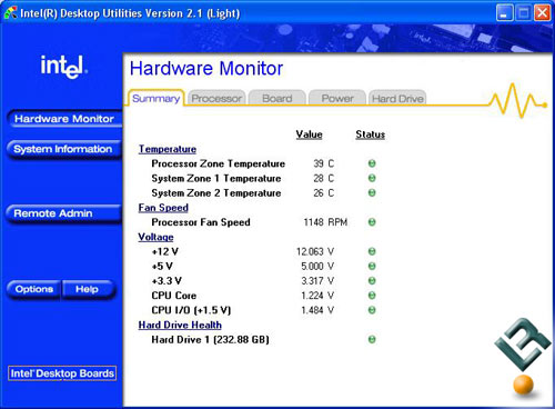 Intel 965 Idle Temperatures