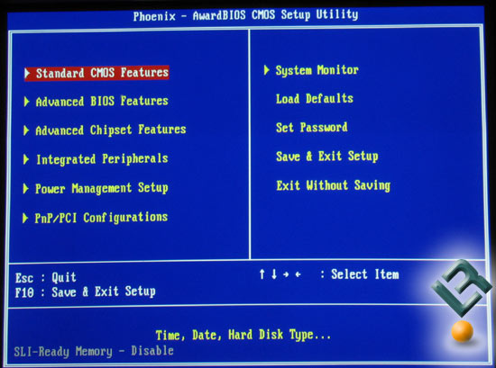 The eVGA 680i SLI LT Motherboard BIOS