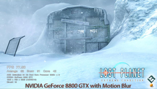 Lost Planet on NVIDIA GeForce 8800 GTX
