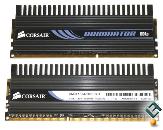 2GB Corsair 1800MHz DOMINATOR CL7 DDR3 Memory Review