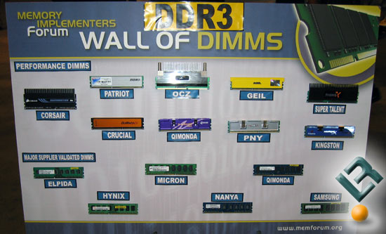 IDF Fall 2007 – DDR3 Memory Modules All Around