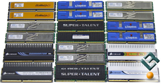 Various DDR3 Memory Kits